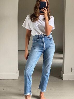 Aritzia❣️Agolde riley crop jeans